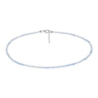 Aquamarine Silver Necklace