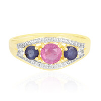 Madagascar Pink Sapphire Silver Ring