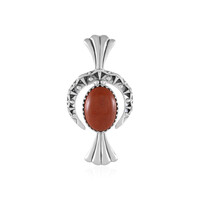 Red Jasper Silver Pendant (Desert Chic)