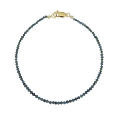 9K Blue Diamond Gold Bracelet (CUSTODANA)