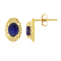 Madagascar Blue Sapphire Silver Earrings