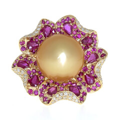 18K Gold Freshwater Pearl Gold Ring (CIRARI)