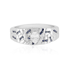 White Sapphire Silver Ring (Adela Silber)