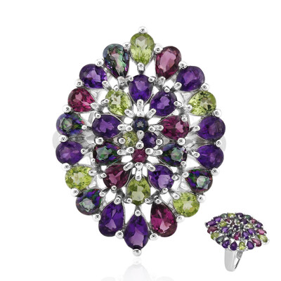 Zambian Amethyst Silver Ring