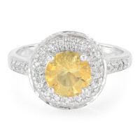 Fire Opal Silver Ring