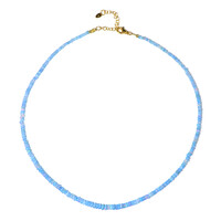 Lavender Opal Silver Necklace