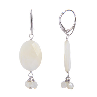 Mother of Pearl Silver Earrings