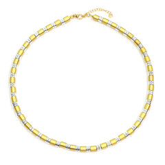 Golden Hematite Silver Necklace