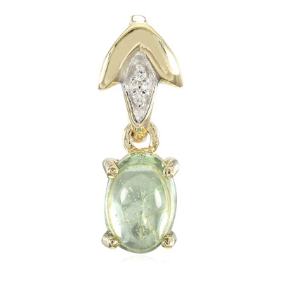 9K Brazilian Paraiba Tourmaline Gold Pendant