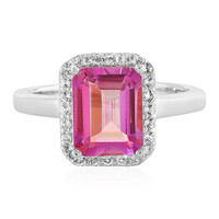 Anniversary Topaz Silver Ring