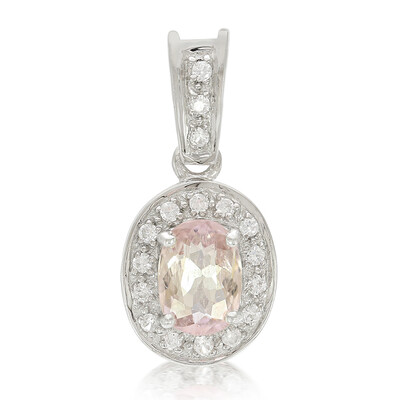 Pink Cuprian Tourmaline Silver Pendant