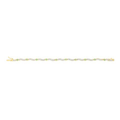Zambian Emerald Silver Bracelet
