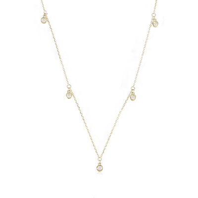 9K Flawless (G) Diamond Gold Necklace (de Melo)