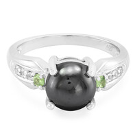 Black Hematite Silver Ring