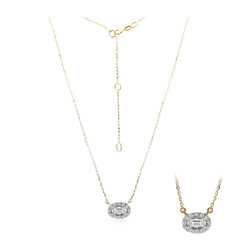 18K SI1 (G) Diamond Gold Necklace