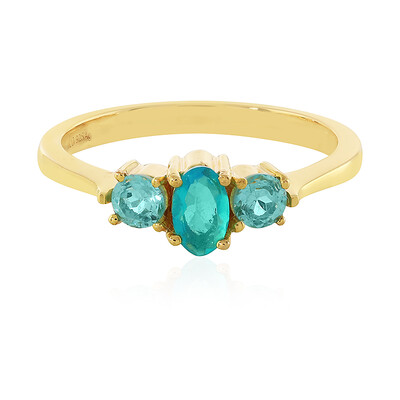Blue Ethiopian Opal Silver Ring