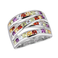 Sky Blue Topaz Silver Ring
