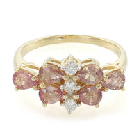 18K Unheated Padparadscha Sapphire Gold Ring (AMAYANI)