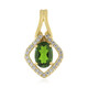 Russian Diopside Silver Pendant
