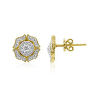 14K IF (D) Diamond Gold Earrings