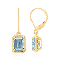 Sky Blue Topaz Silver Earrings