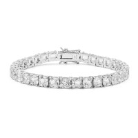 White Topaz Silver Bracelet