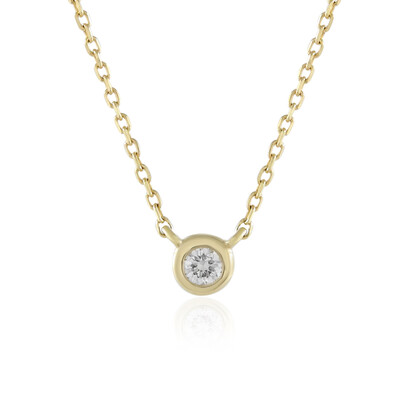 9K Flawless (G) Diamond Gold Necklace (de Melo)
