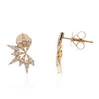 14K Flawless (F) Diamond Gold Earrings (LUCENT DIAMONDS)