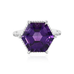 Siberian Amethyst Silver Ring