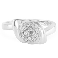 White Sapphire Silver Ring