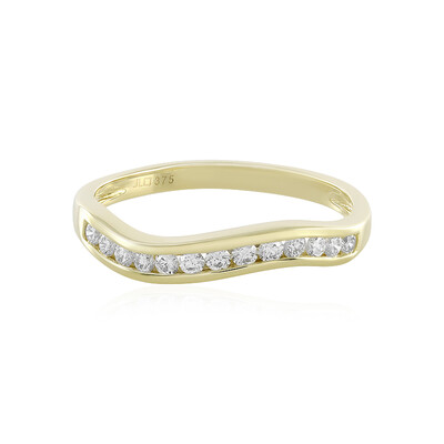 9K Flawless (F) Diamond Gold Ring (LUCENT DIAMONDS)