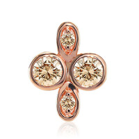 9K SI1 Argyle Rose De France Diamond Gold Pendant