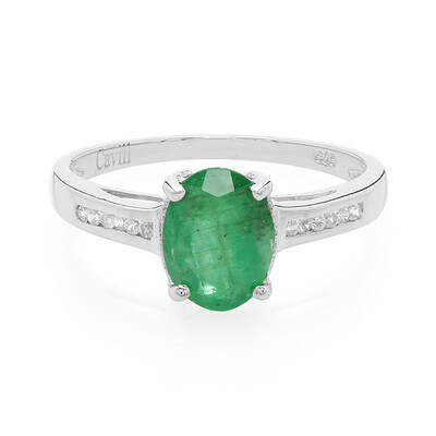 Bahia Emerald Silver Ring
