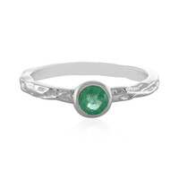 Russian Emerald Silver Ring