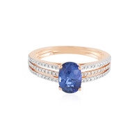 18K Ceylon Sapphire Gold Ring