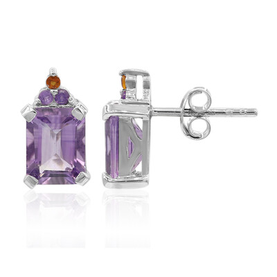 Amethyst Silver Earrings