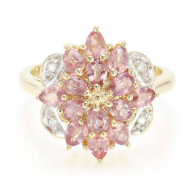 18K Unheated Padparadscha Sapphire Gold Ring (AMAYANI)
