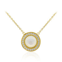 Mother of Pearl Silver Necklace