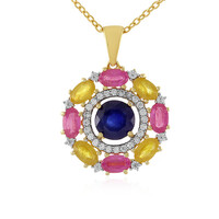 Madagascar Blue Sapphire Silver Necklace