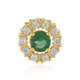 Green apatite Silver Pendant