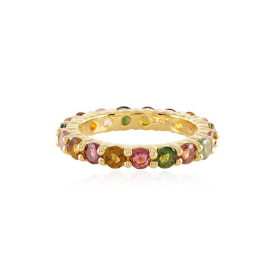 Fancy Tourmaline Silver Ring