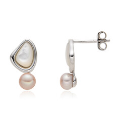 Mother of Pearl Silver Earrings