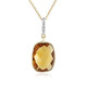 9K Brandy Citrine Gold Necklace