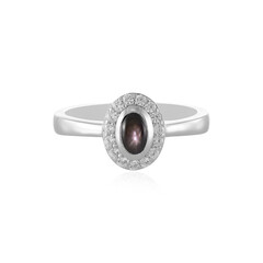 Black Star Sapphire Silver Ring