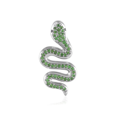 Tanzanian Tsavorite Silver Pendant