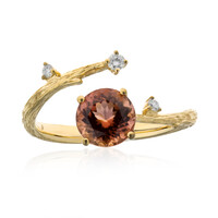 14K Congo Neon Tourmaline Gold Ring (Smithsonian)
