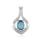 Teal Kyanite Silver Pendant