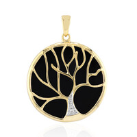 Black Onyx Silver Pendant