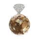 Dinosaur Bone Silver Pendant