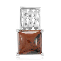 Mahogany Obsidian Silver Pendant